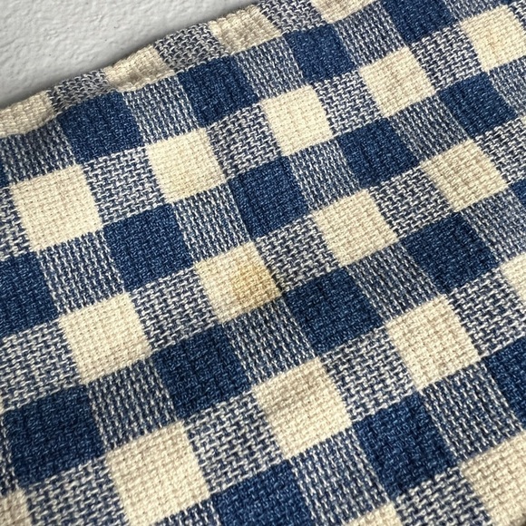 Vintage Guess Mini Skirt Women's 29 Gingham Blue White Side Zip 80's 90's - Picture 4 of 11